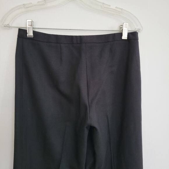 Tory Burch Flat Front Culottes Black Wide Leg Wool Mid Rise Chic Women 0 - Picture 7 of 14